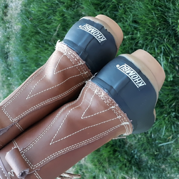 Khombu Sz 6 Letty Lace Up Steel Shank Duck Boots - Picture 8 of 17